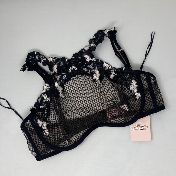 Agent Provocateur Other - Agent Provocateur Eliza Black Pink Bra AP3 Medium NWT